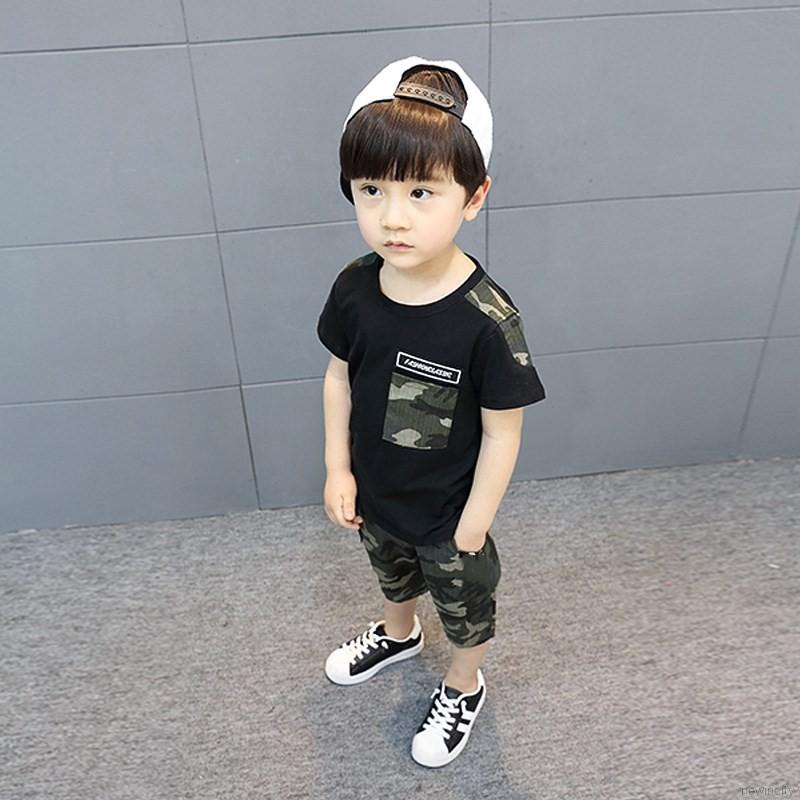 Set đồ bộ lửng phong cách thể thao năng động dành cho bé trai