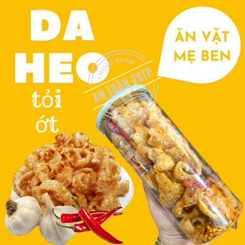 [GIÁ RẺ XIN ĐÁNH GIÁ] Da Heo Tỏi Ớt 100g BenBen đồ ăn vặt Hà Nội vừa ngon vừa rẻ | BigBuy360 - bigbuy360.vn