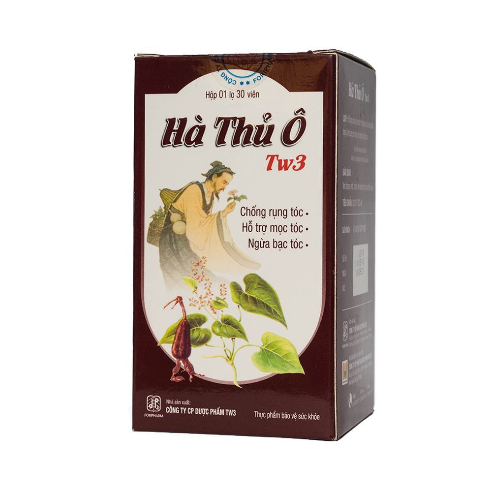 Hà Thủ Ô TW3 - Cải thiện tóc bạc, giảm rụng, kích thích mọc tóc mới