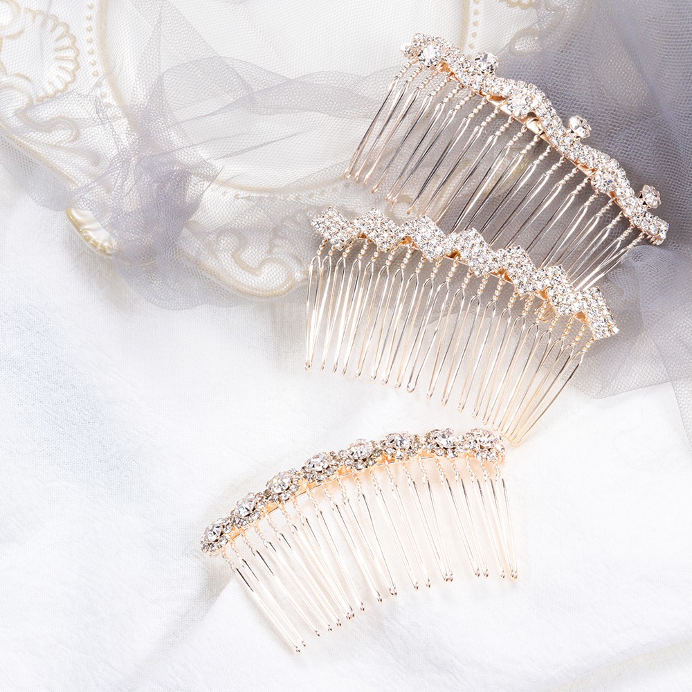 Lược Cài Tóc Cô Dâu Làm Thủ Công Thời Trang|Vương Miện Sang Trọng Kẹp Tóc