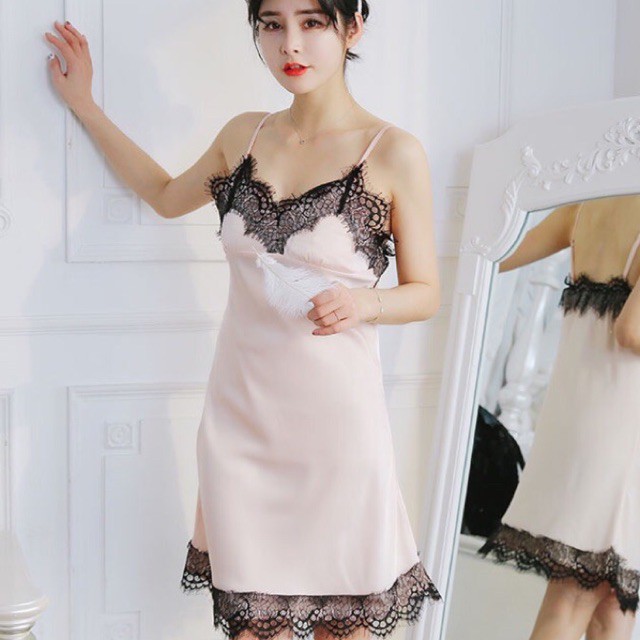 Váy Ngủ , Đầm ngủ lụa sexy (Kèm Mút Ngực) Dáng Siêu Xinh Bao Mát Bao Đẹp | BigBuy360 - bigbuy360.vn
