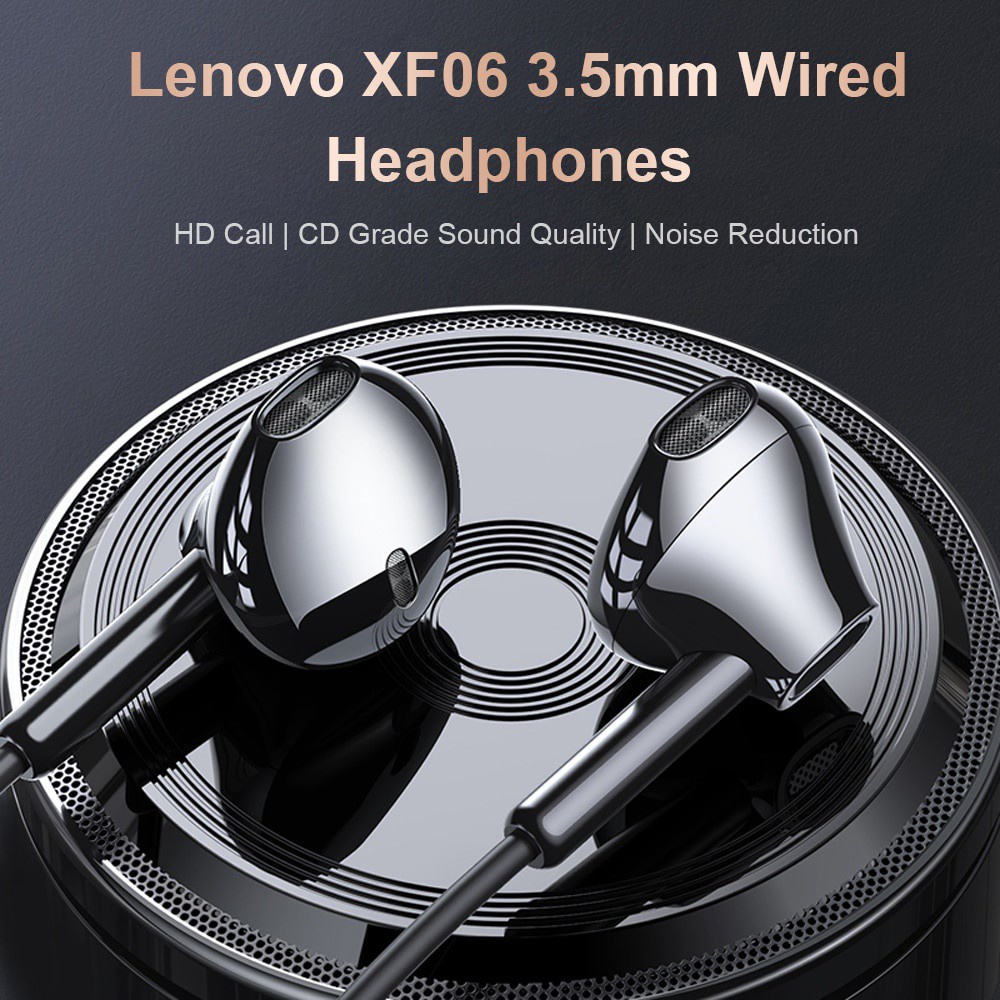 Tai Nghe Nhét Tai Có Nút Điều Khiển Và Mic Đầu Cắm 3.5mm Cho Lenovo XF06