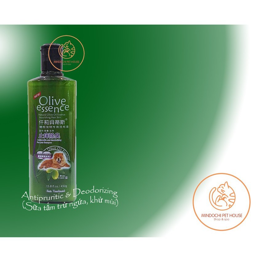 Sữa Tắm Olive Essence Cho Chó Mèo 450ml Giá Rẻ #MintPet