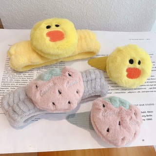 Băng đô cài tóc rửa mặt hình chú vịt dễ thương phong cách Hàn quốc