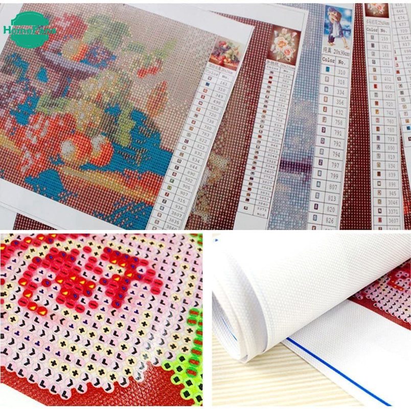 Bộ tranh đính đá 5D tự làm 30 X 40cm hình giày cao gót