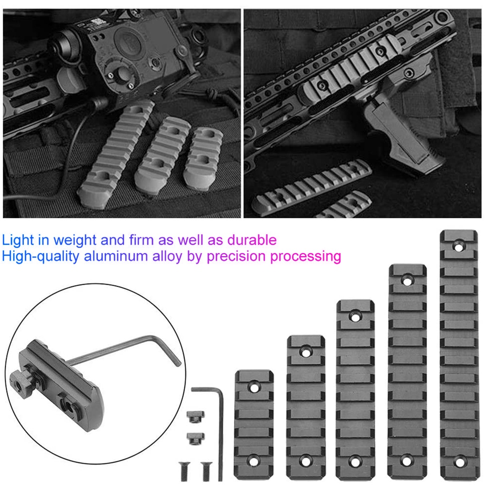 M-Lok Picatinny Rail 5 7 9 11 13 Slots Mlok Scope Mount Weaver Nylon Picatinny Side Rails