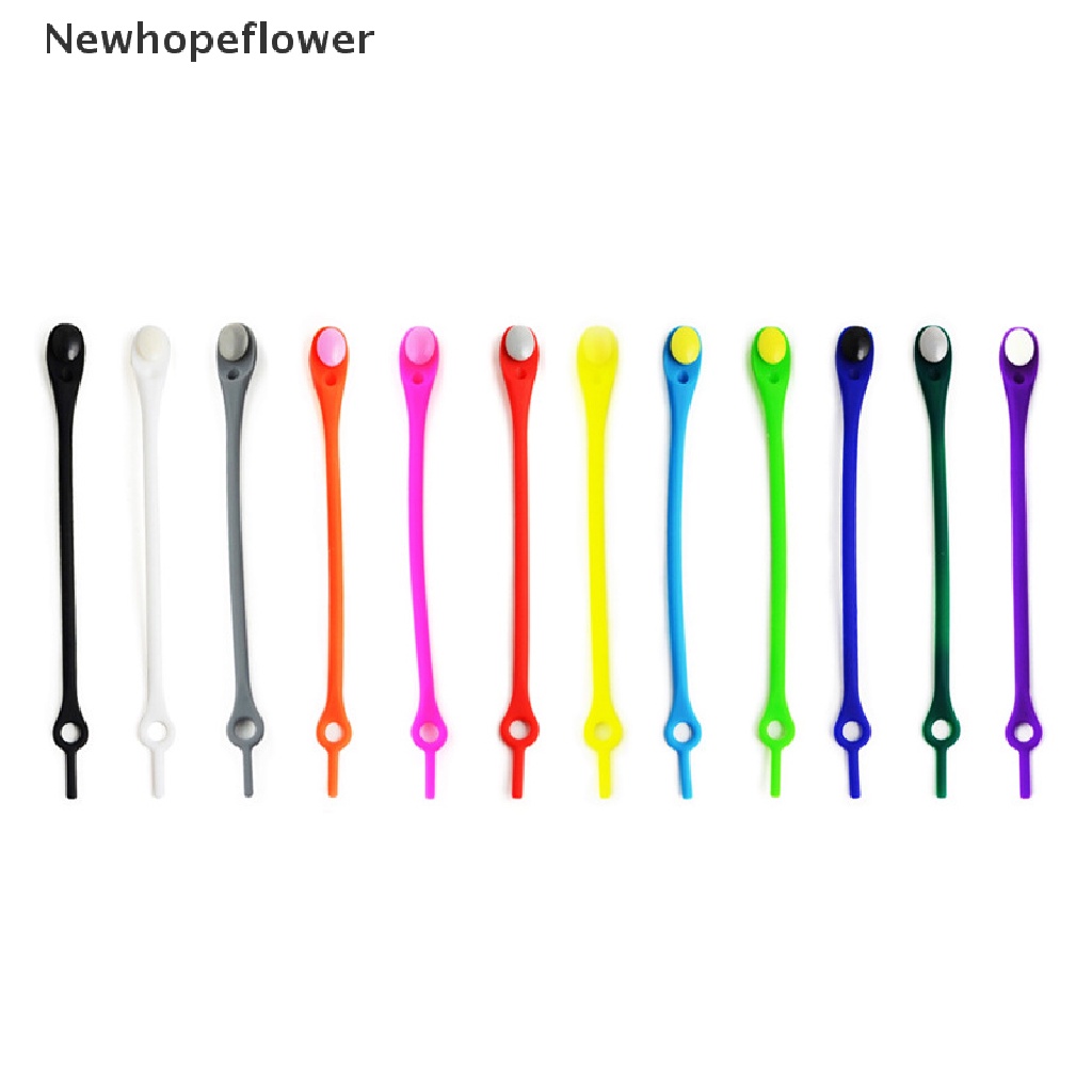 Bộ 12 Dây Giày Thể Thao Bằng Silicone Co Giãn Tiện Lợi