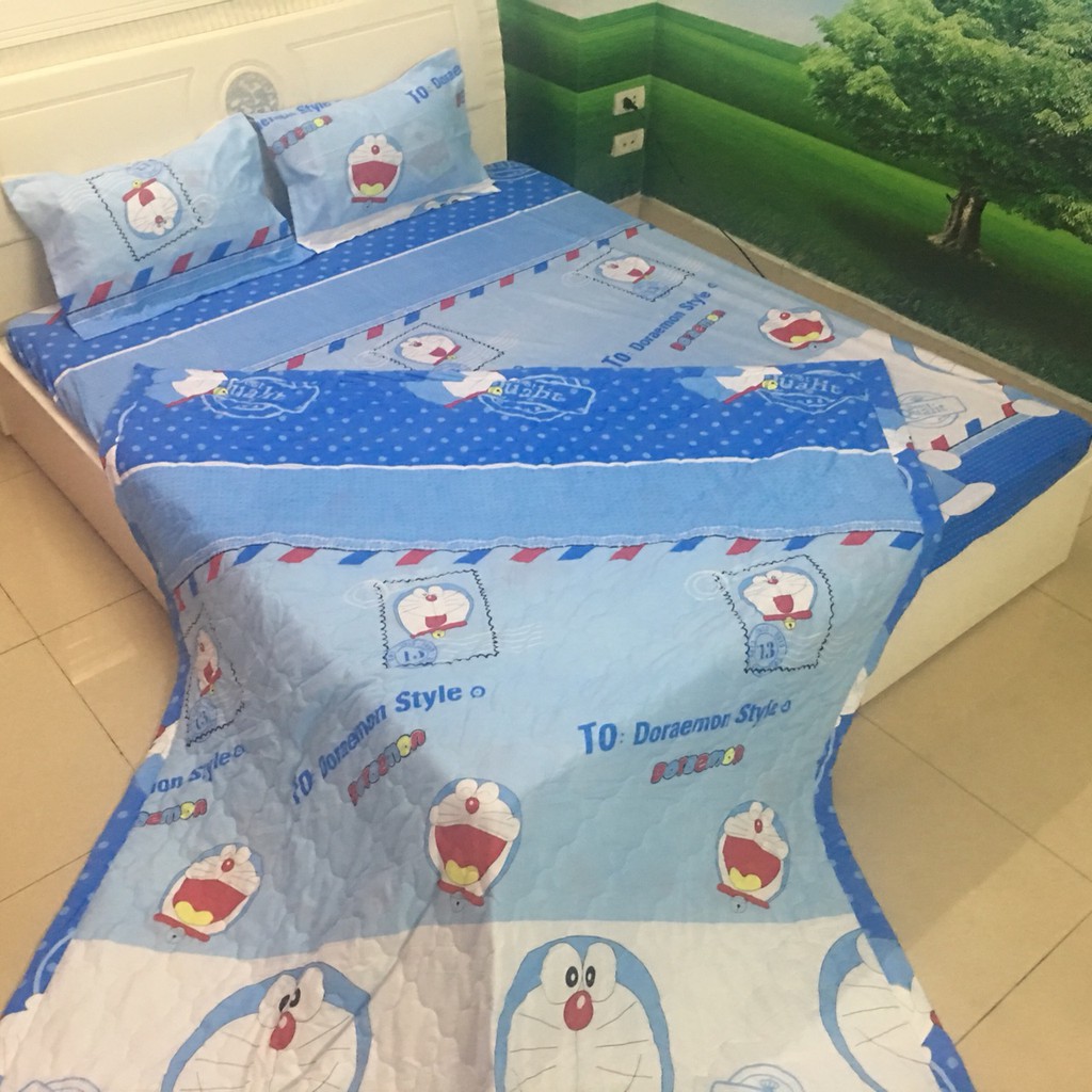 Chăn Hè Trần Bông Mẫu Doremon Đẹp (Chát vs shop khi chọn mẫu nha)