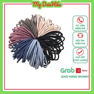 Dây buộc tóc nữ nhiều màu, dây chun buộc tóc phong cách hàn quốc, set 50, set 100