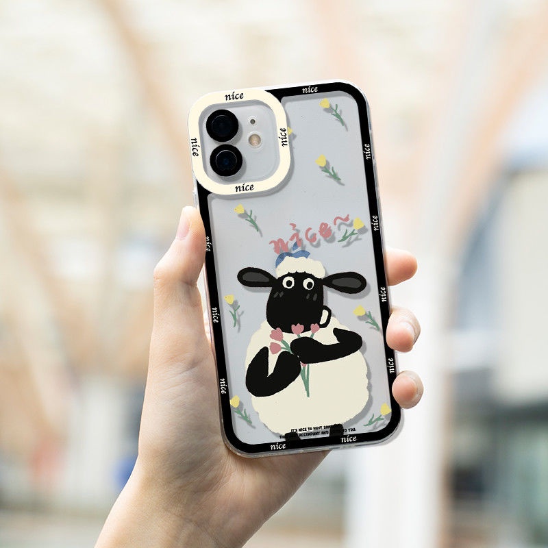 Ốp Điện Thoại Hình Cừu Shaun the Sheep Cho IPhone11 12Pro 12Promax 12mini 11PRO 11PROMAX 13 13PRO 13PROMAX Xs Max XR 7 8 Plus