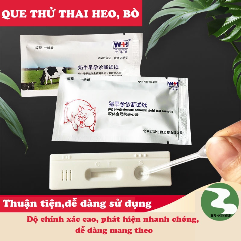 Que thử thai bò heo trâu chính xác cao phát hiện thai sớm DN26