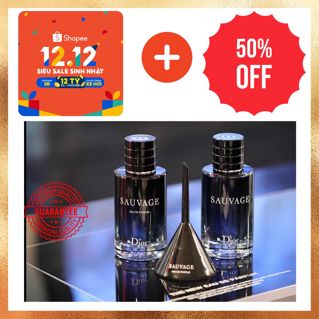 [APP MÃ _MPVC] Nước hoa nam Sauvage 100ml hương thơm cuốn hút (Bill chính hãng trên ảnh)