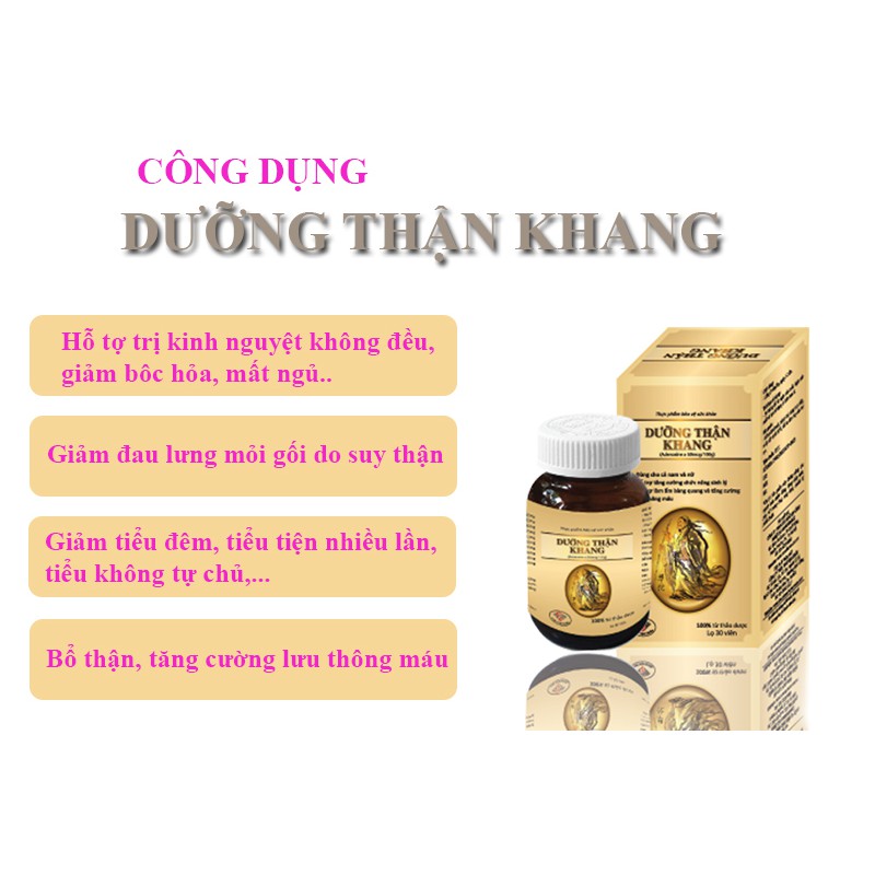 ✔️️️(Chính Hãng) Dưỡng Thận Khang - Giúp bổ thận, làm ấm bàng quang, cải thiện sinh lý, tiểu đêm dùng cho cả Nam và Nữ