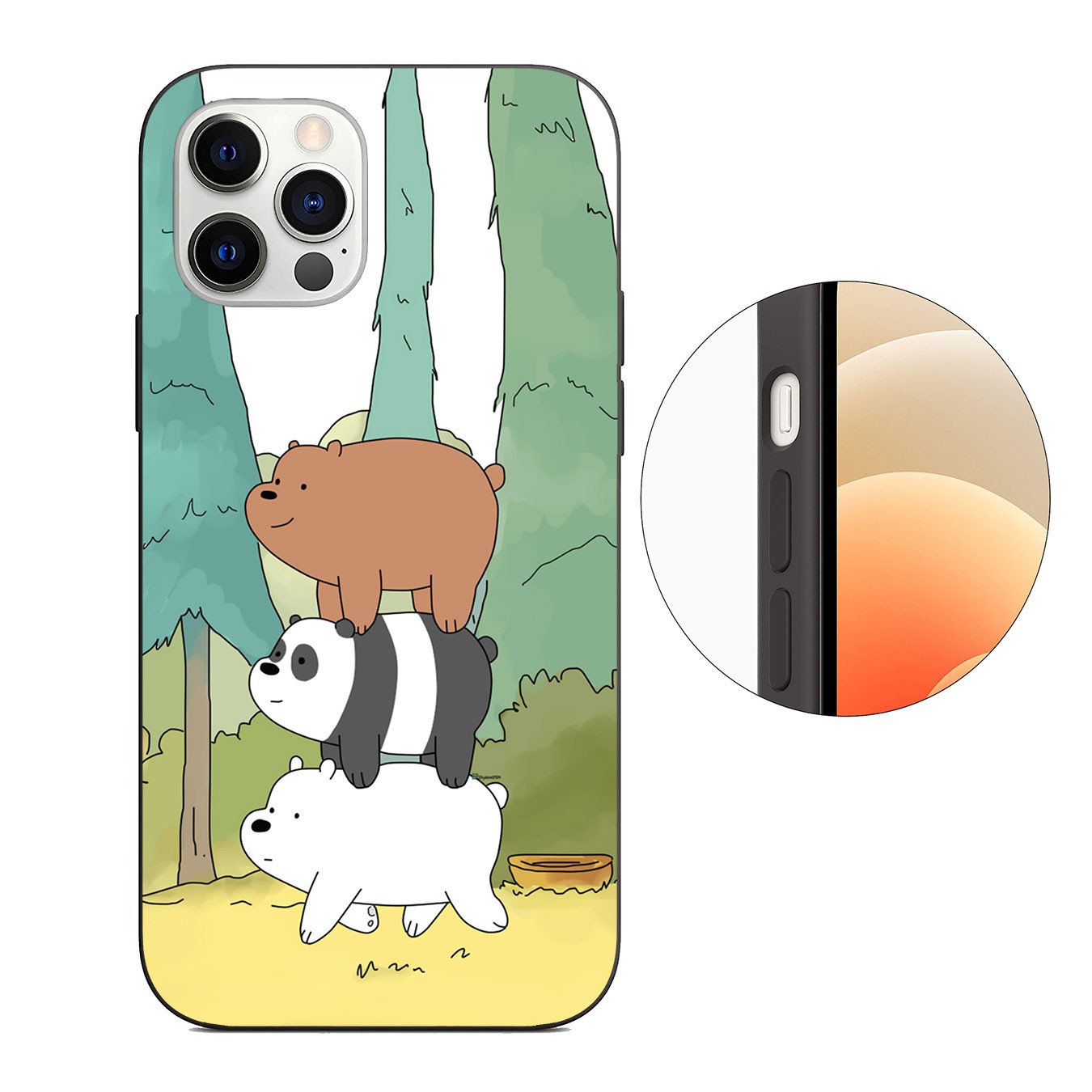 Ốp Lưng Silicone Mềm In Hình We Bare Bears Cho Xiaomi Redmi Note 5 Pro Plus 5a 4x S2 Mi Poco X3 Nfc M3 9t