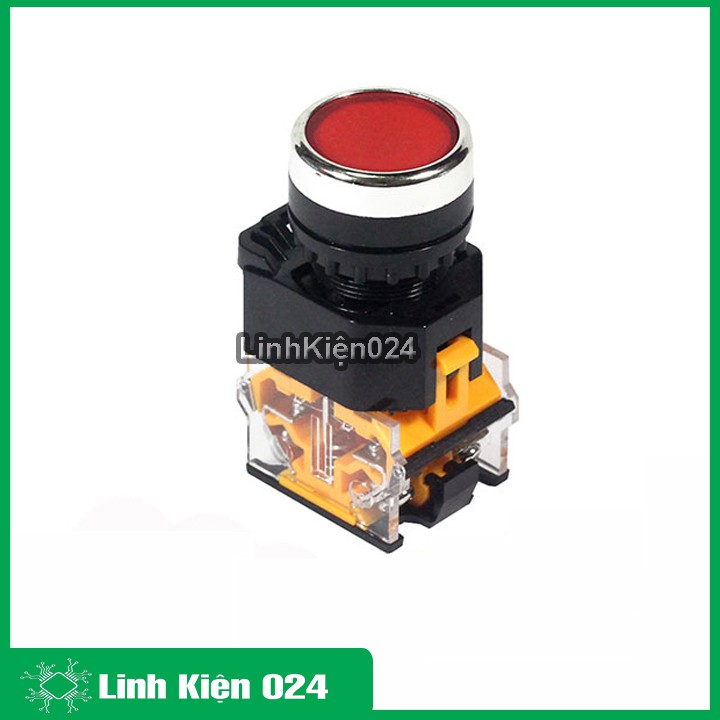 Nút Nhấn Đề Giữ Không Đèn LA38-380V 10A 2 Tiếp Điểm Thường Đóng