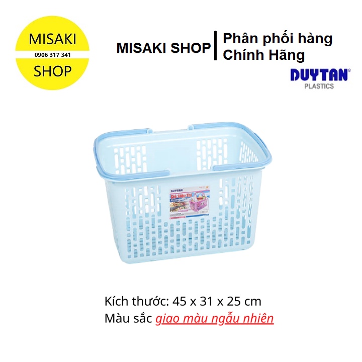 | Combo 05 | Giỏ Siêu Thị (45 x 31 x 25cm) No.724 | Duy Tân Chính Hãng | Misaki Shop