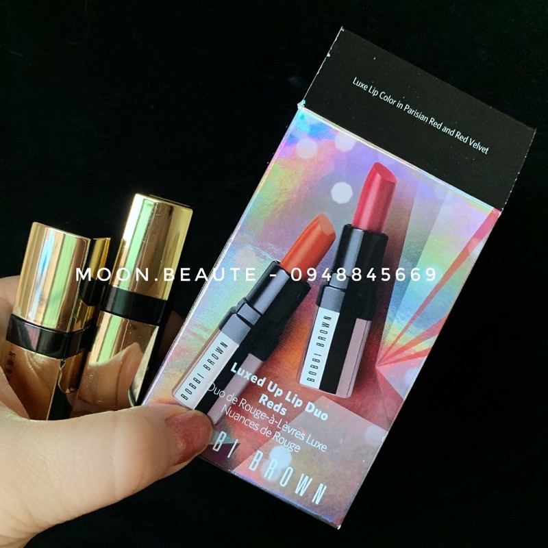 Set son 2 thỏi mini size Bobbi Brown siêu xinh