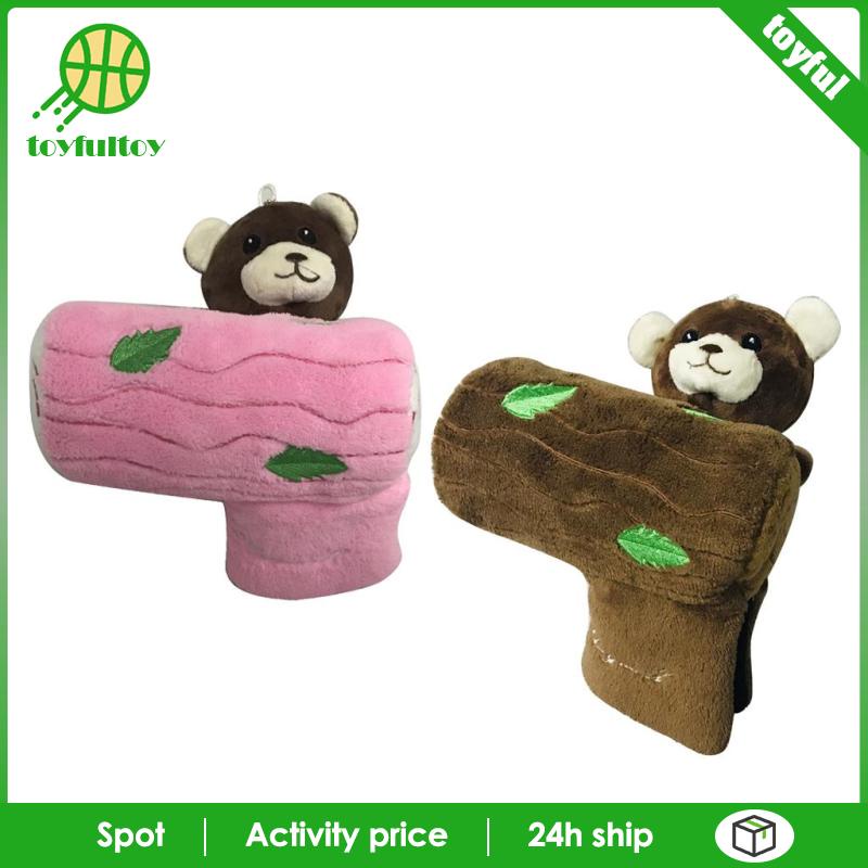 Vỏ Bọc Đầu Gậy Đánh Golf Hình Gấu Nhồi Bông Màu Nâu Sáng Tạo