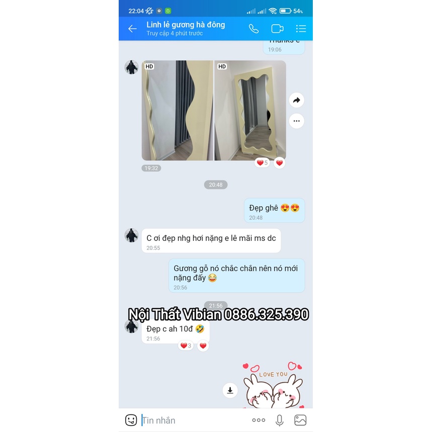 GƯƠNG LƯỢN SÓNG pastel size 160X60 GƯƠNG NỊNH