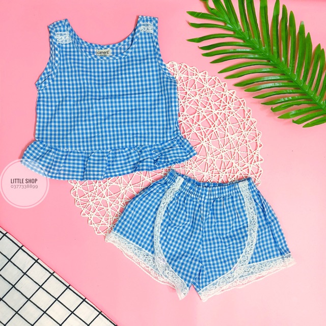 Bộ bé gái kiểu dễ thương vải kate mềm