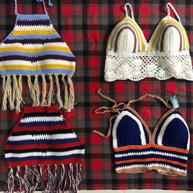 Áo bikini len móc cực xinh hình thật | BigBuy360 - bigbuy360.vn