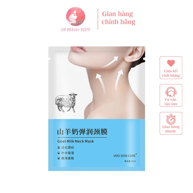 [Dưỡng da] Mặt nạ cổ từ sữa dê - cải thiện nếp nhăn vùng cổ, vết chân chim, nâng cơ và săn chắc | BigBuy360 - bigbuy360.vn
