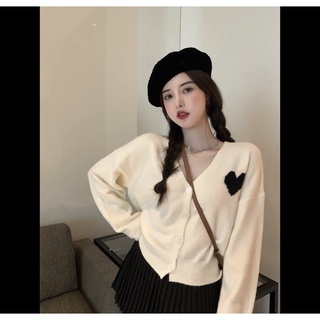 Áo Len Thêu Tim Xinh Xắn (có ảnh thật)