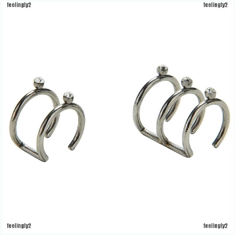 ❤Mặt Trời❤ Set 2 / 3 Khuyên Tai Tròn Bằng Thép Không Gỉ Cá Tính Cho Nữ