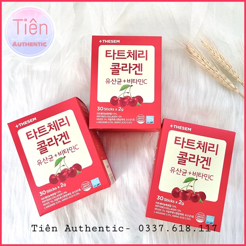 Hộp 30 gói Collagen Peptide vị Cherry siêu hấp thu