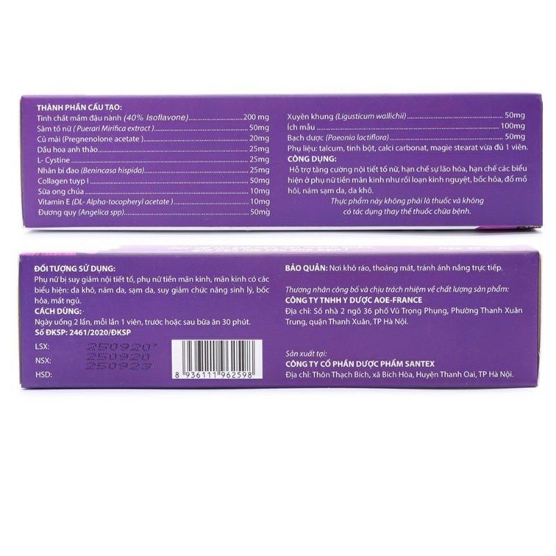 SÂM NGỌC NỮ QUEEN SPA TĂNG NỘI TIẾT TỐ NỮ, GIẢM NÁM, SẠM DA, TĂNG CƯỜNG SINH LÝ NỮ 30 VIÊN/ HỘP
