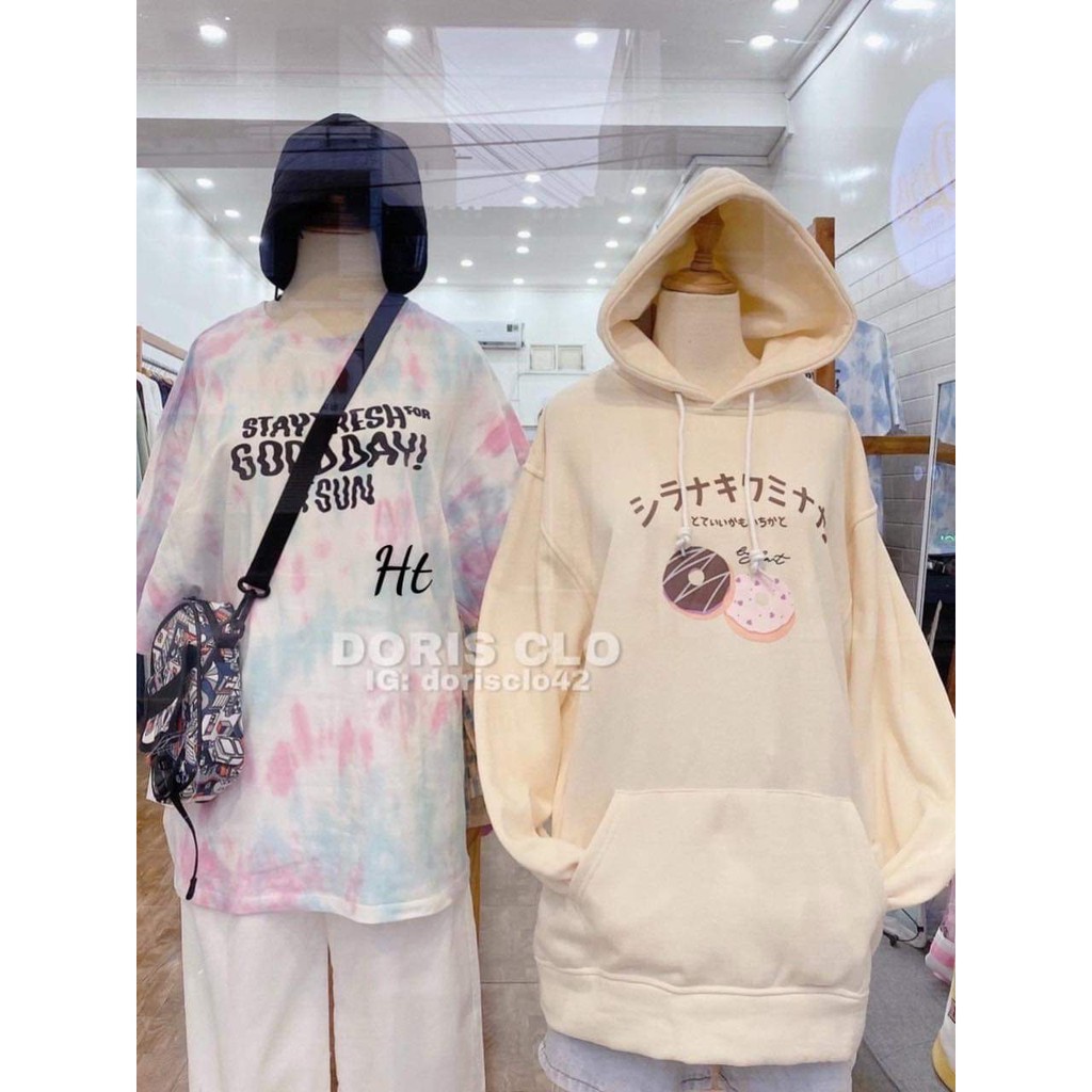 Áo hoodie 3d bánh Donut nhật HTH0121