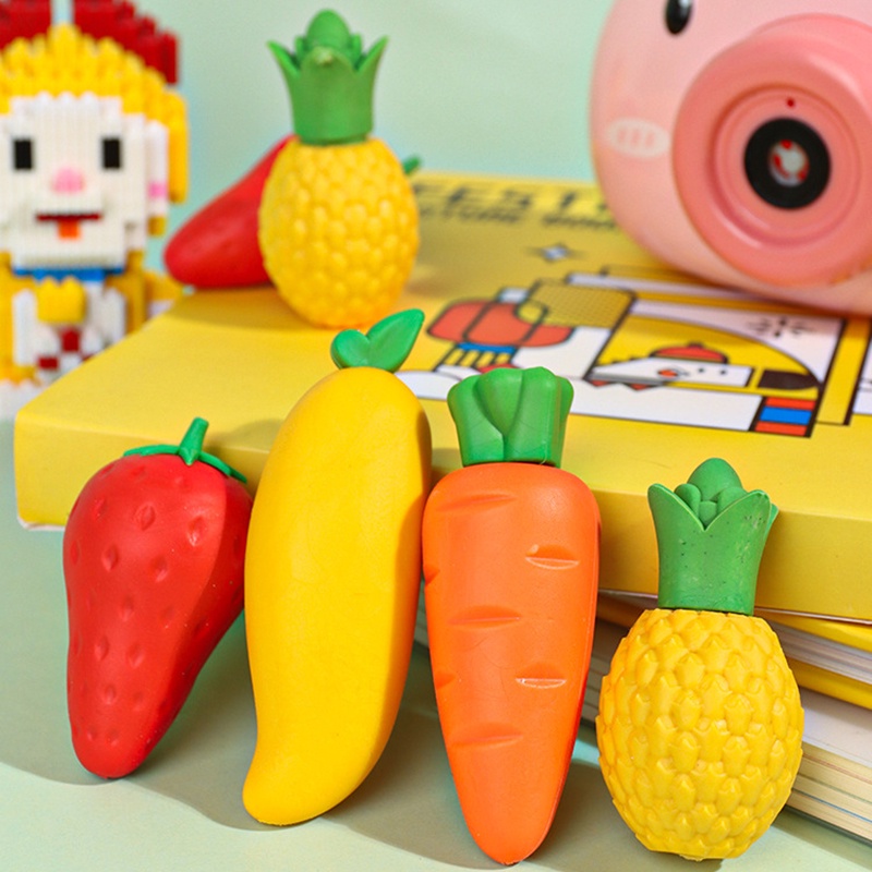 Cục Tẩy Thiết Kế Hình Trái Cây Hoạt Hình Sáng Tạo Dành Cho Trẻ Nhỏ Tiểu Học