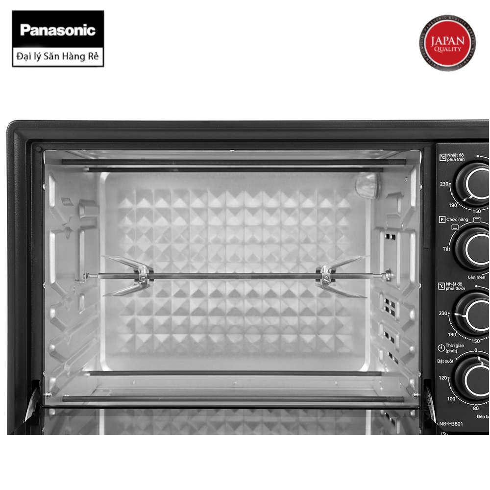 Lò nướng Panasonic NB-H3801KRA dung tích 38 lít, bảo hành 12 tháng