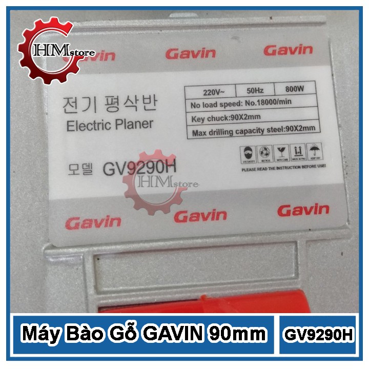 Máy Bào Gỗ Cầm Tay GAVIN GV9290H- Máy bào lưỡi 90mm (9phân) 800w