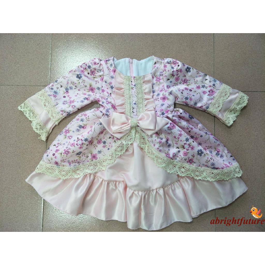 Đầm công chúa thắt nơ cho bé gái
