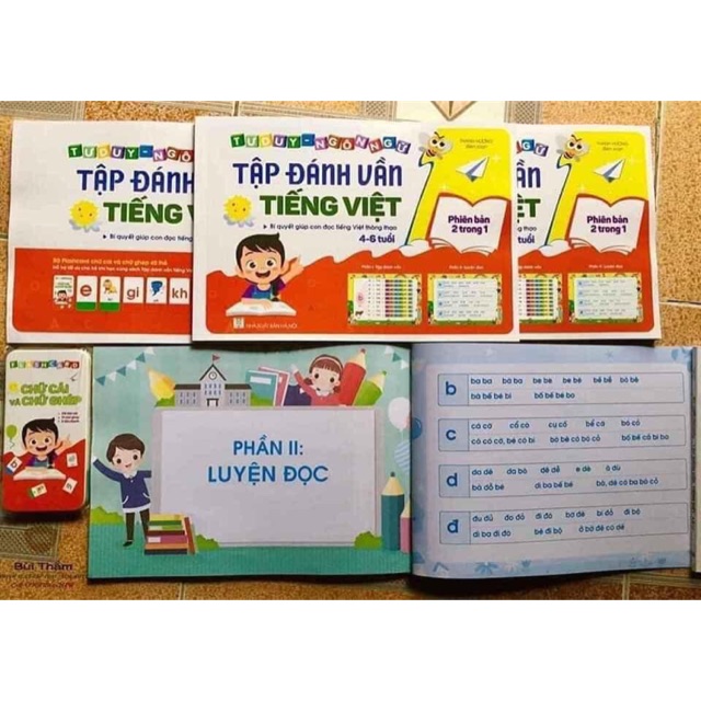 Tập đánh vần kèm thẻ