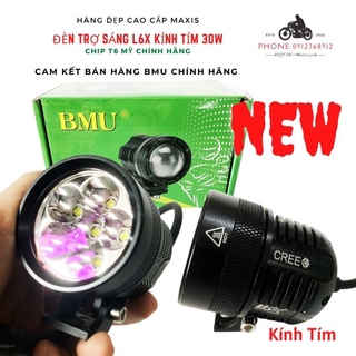 Đèn trợ sáng l6x cree chính hãng bmu - đèn siêu sáng - chip t6 mỹ