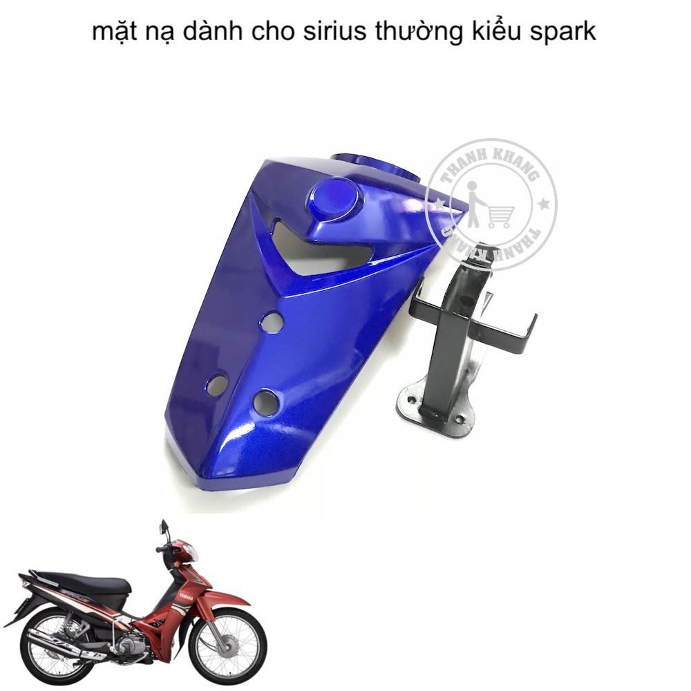 . Mặt nạ xe độ kiểu spark dành cho xe SIRIUS ngầu hàm hố kiêu ngạo thanh khang màu xanh dương 006001008