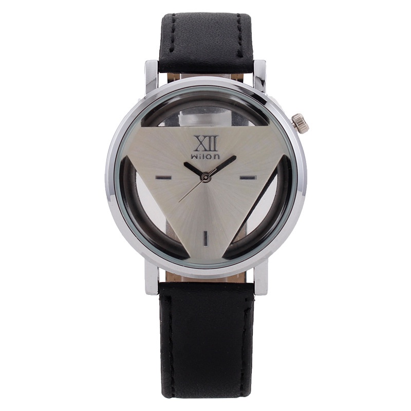 Đồng Hồ Mặt Tam Giác Dây Kính Thời Trang Unisex