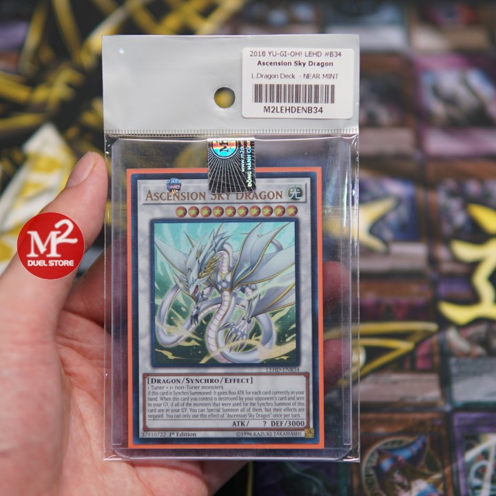 Thẻ bài Yugioh Rồng thần Ascension Sky Dragon LEHD-ENB34 - Độ hiếm ULTRA RARE - Bảo quản M2SCCQ-LITE