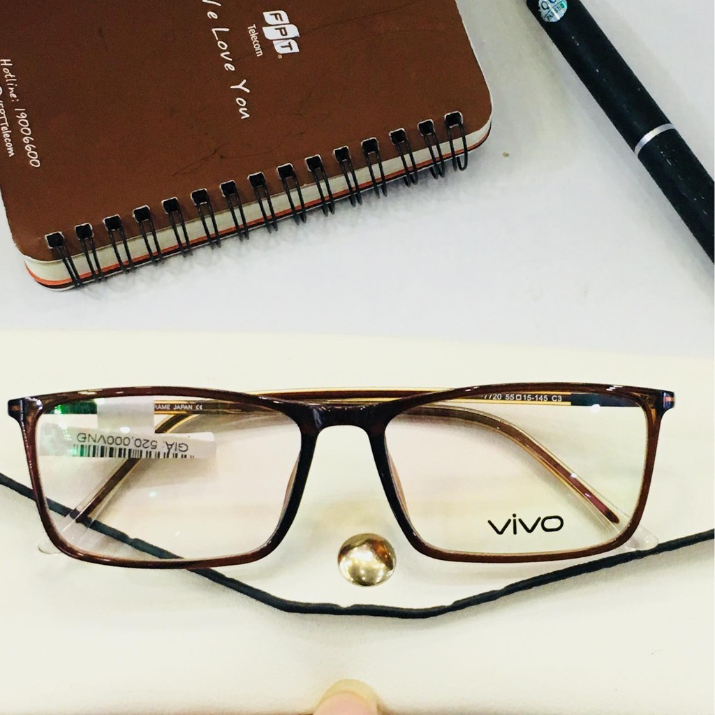 Gọng kính nam nữ dẻo Hàn Quốc VIVO,100% chính hãng+TẶNG HỘP