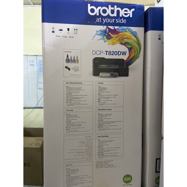 Máy in màu đa năng Wifi Brother DCP-T820DW  bảo hành chính hãng 12 tháng