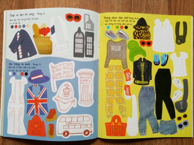 Sách - Dán Hình Sáng Tạo Trang Phục Búp Bê - Bộ Sưu Tập Thời Trang London | BigBuy360 - bigbuy360.vn