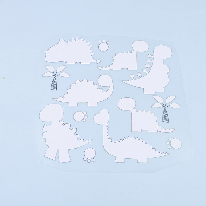 (Hàng Mới Về) Miếng Dán Ủi Lên Quần Áo Hình Khủng Long Dễ Thương