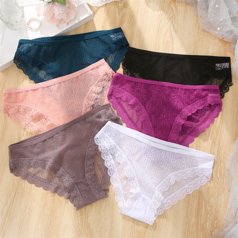 Cute Byte Quần Lót Nữ Phối Ren Hoa Dễ Thương Size S-XL