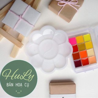 Khay pha màu Pallet pha màu mini cute