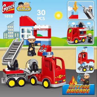 Gorock – Bộ lego lắp ráp thành phố cứu hỏa tương thích lego duplo