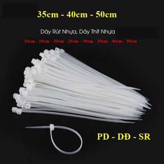 Dây rút nhựa 35cm - 40cm - 50cm khoảng 80 sợi 1 bịch - siêu rẻ