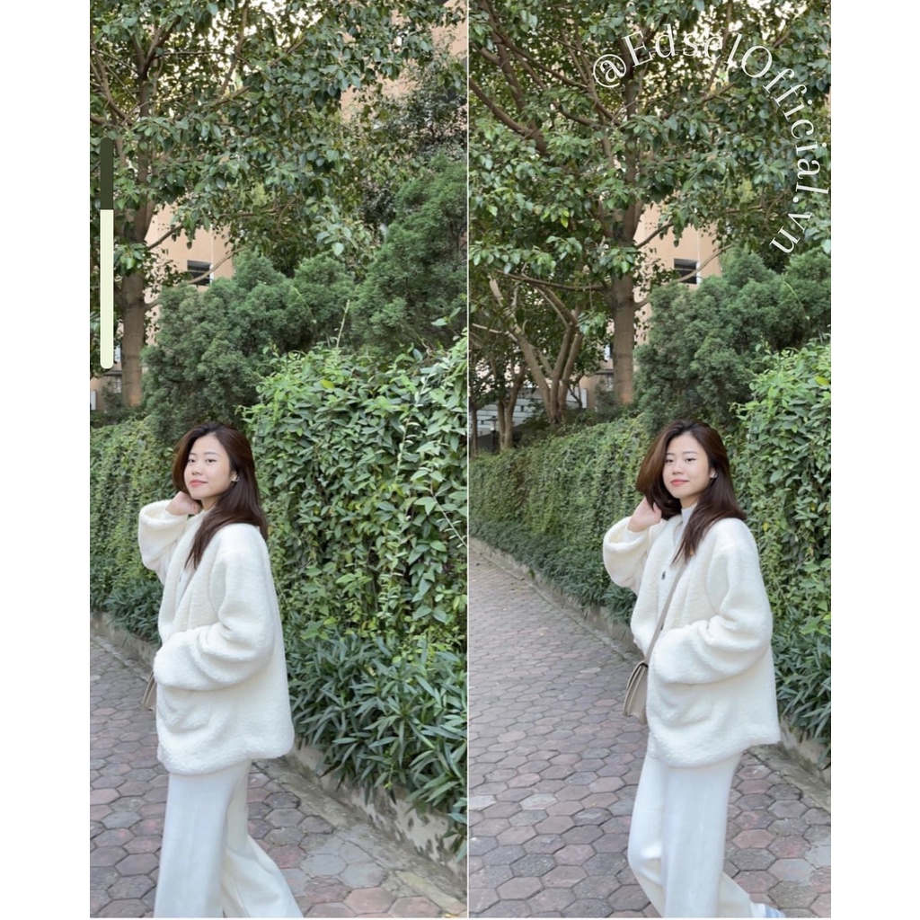 Áo Cadigan Lông siêu dày-6C8T