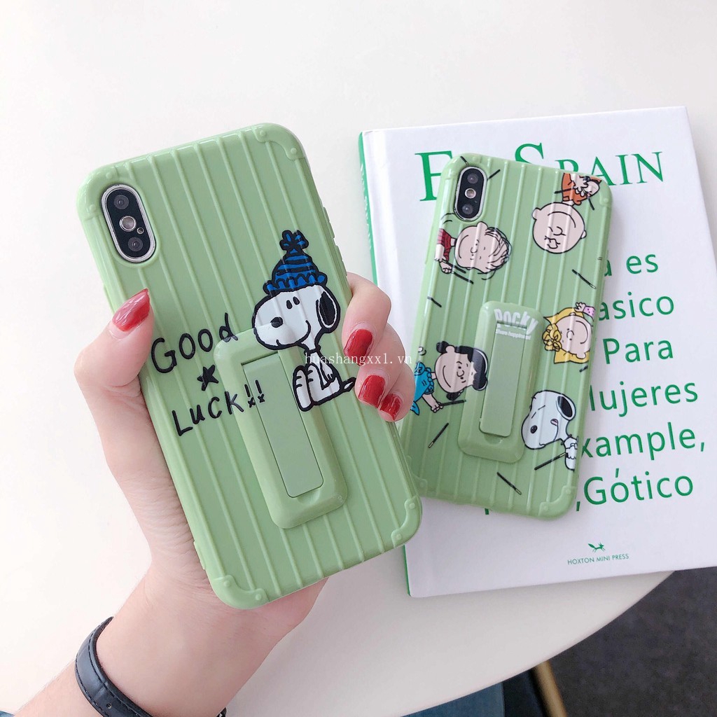 Cute Snoppy Stand Soft Case For Vivo V5/V5s V5 Lite V9 V11 V11i V15 Pro Y81 Y93 Y91/Y95 Y97 Y3/Y17